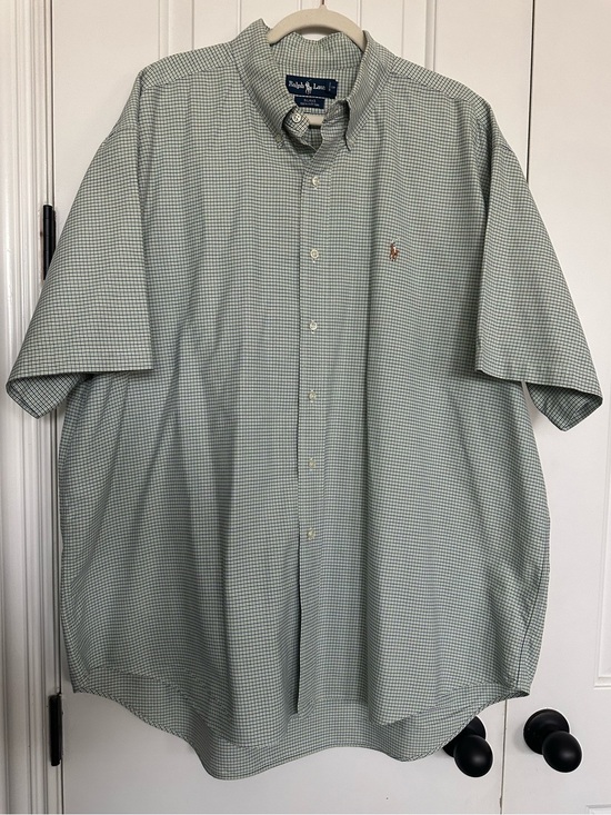 Ralph Lauren Other - Ralph Lauren Men’s Short-Sleeve Button-Down Shirt in Light Green Check